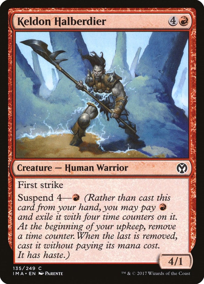 Image for Keldon Halberdier (Iconic Masters) (135) - Magic: The Gathering