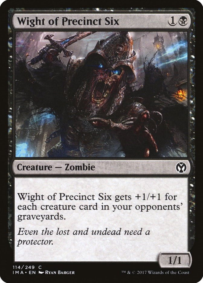 Image for Wight of Precinct Six (Iconic Masters) (114) - Magic: The Gathering