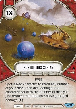 Image for Fortuitous Strike (Empire at War) (91) - Star Wars: Destiny