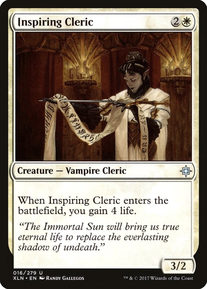 Image for Inspiring Cleric (Ixalan) (16) - Magic: The Gathering
