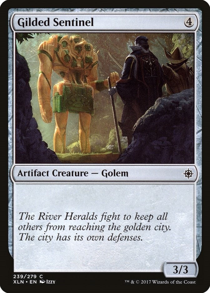 Image for Gilded Sentinel (Ixalan) (239) - Magic: The Gathering