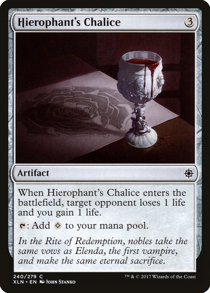 Image for Hierophant's Chalice (Ixalan) (240) - Magic: The Gathering
