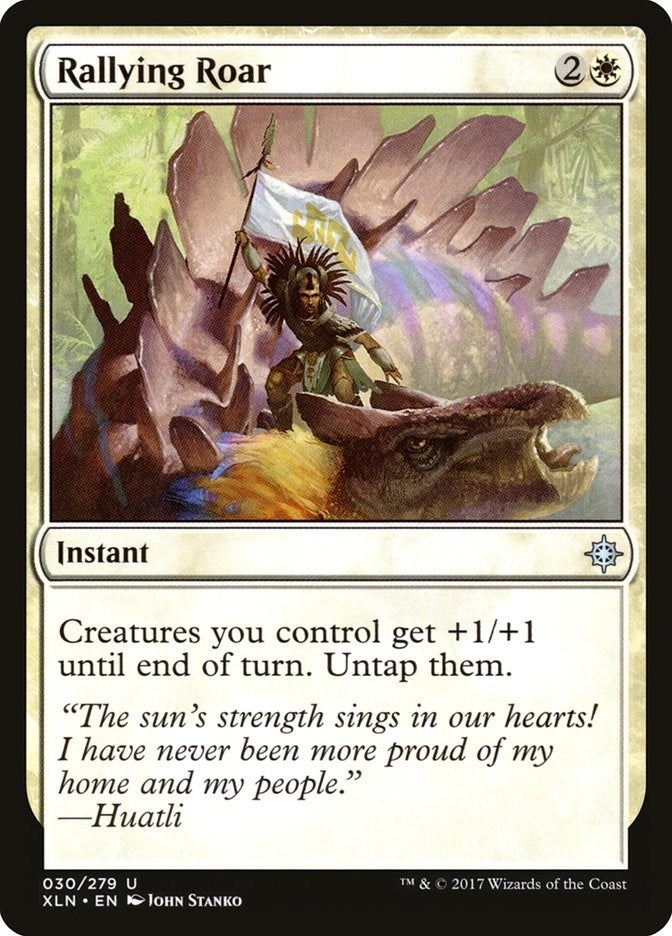 Image for Rallying Roar (Ixalan) (30) - Magic: The Gathering