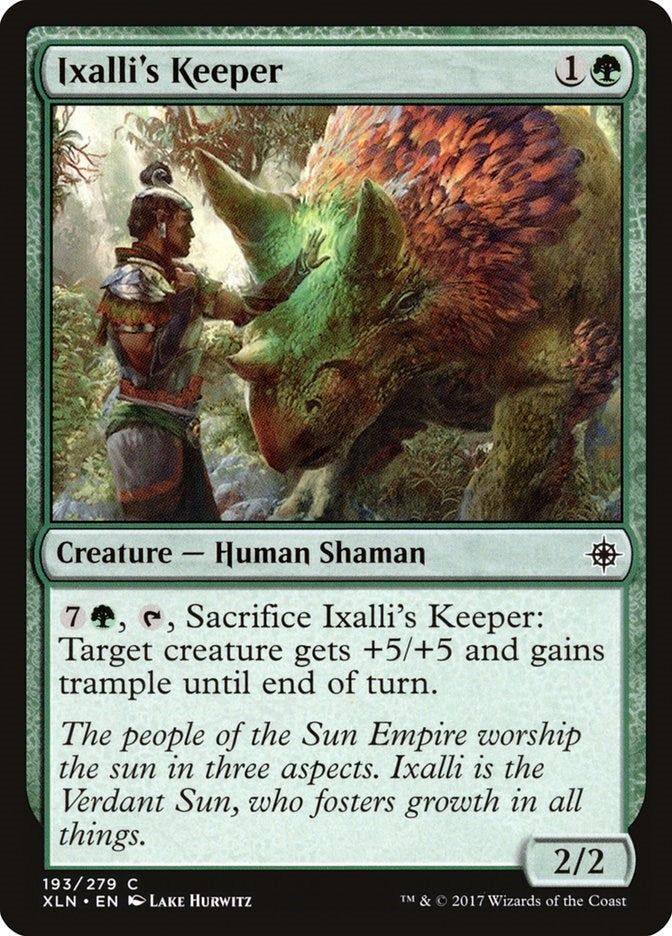 Image for Ixalli's Keeper (Ixalan) (193) - Magic: The Gathering