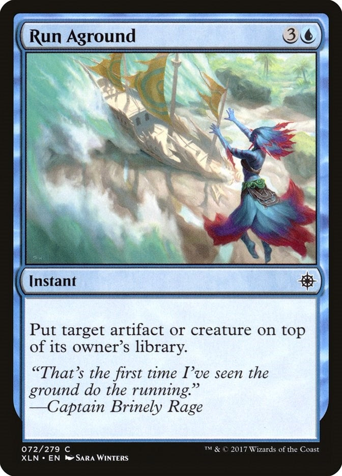 Image for Run Aground (Ixalan) (72) - Magic: The Gathering