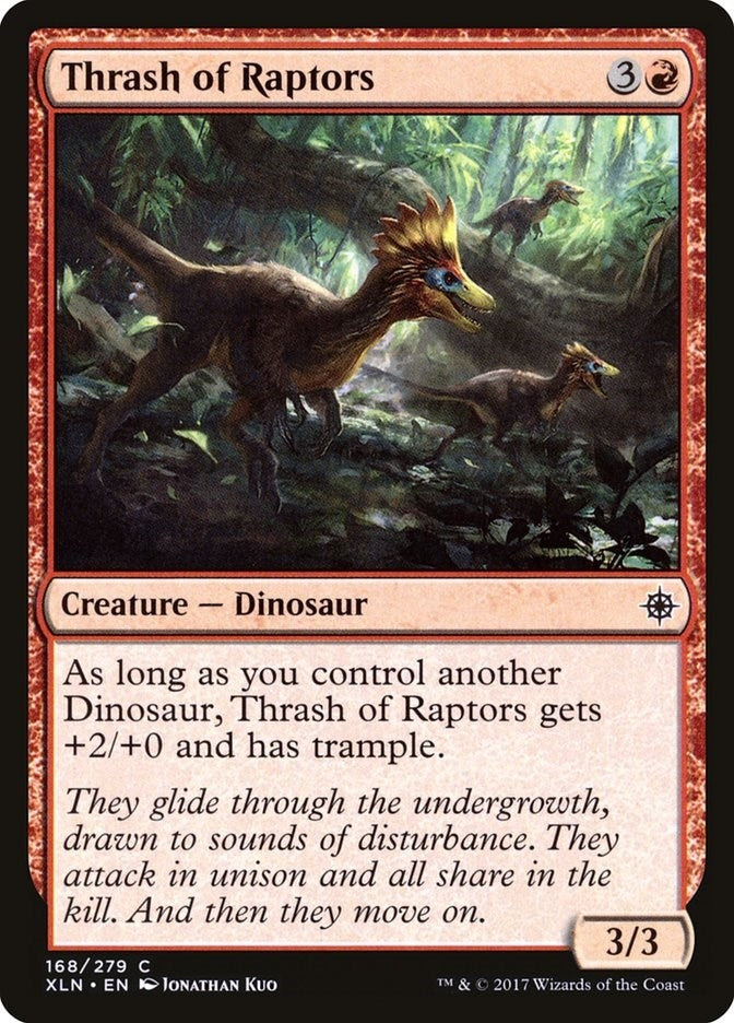 Image for Thrash of Raptors (Ixalan) (168) - Magic: The Gathering