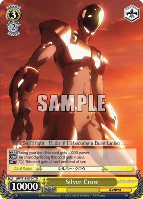 Image for Silver Crow (Accel World) (AW/S18-E104 TD) - Weiss Schwarz