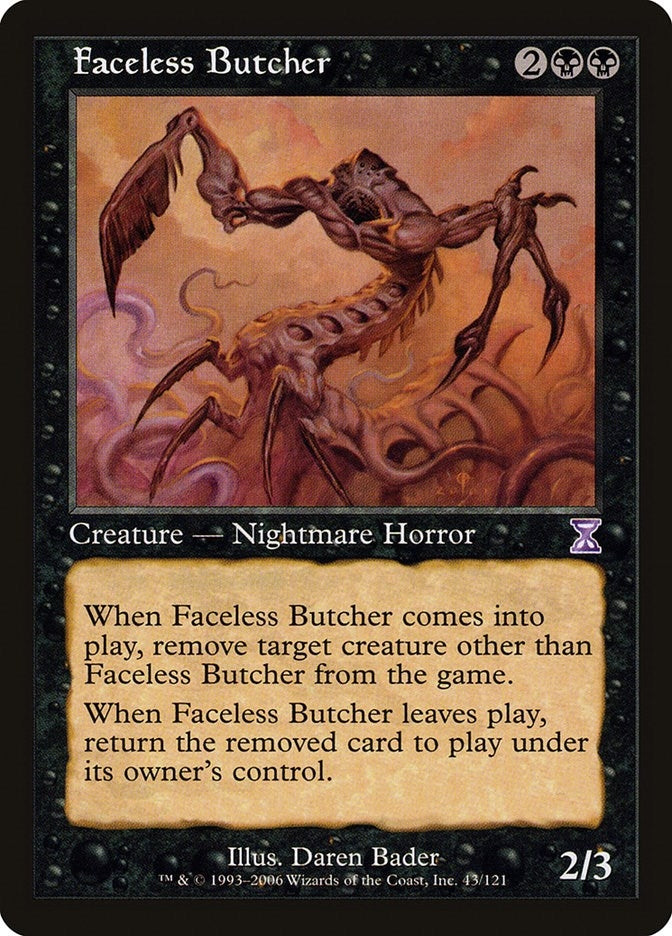 Image for Faceless Butcher (Timeshifted) (43) - Magic: The Gathering