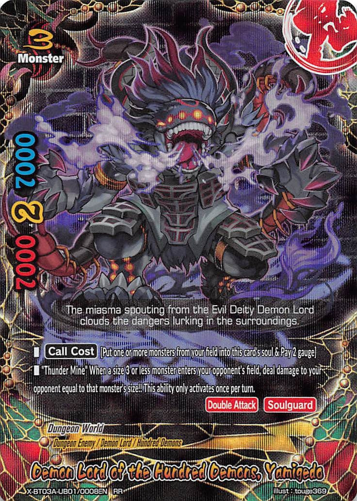 Image for Demon Lord of the Hundred Demons, Yamigedo (LVL Up! Heroes & Adventurers!) (X-BT03A-UB01/0008EN) - Future Card BuddyFight