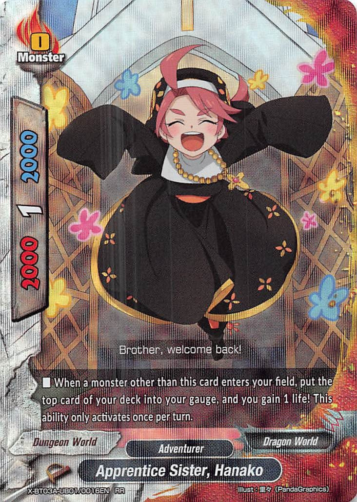 Image for Apprentice Sister, Hanako (LVL Up! Heroes & Adventurers!) (X-BT03A-UB01/0016EN) - Future Card BuddyFight