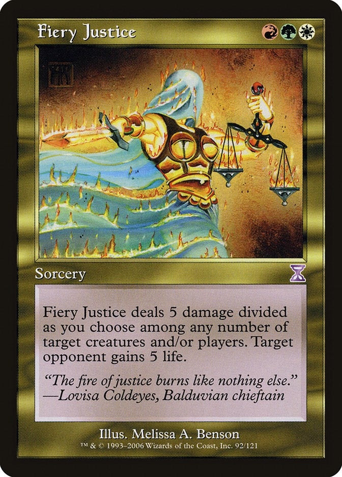 Image for Fiery Justice (Timeshifted) (92) - Magic: The Gathering