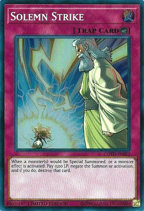 Image for Solemn Strike (Code of the Duelist) (COTD-ENSE2) - YuGiOh