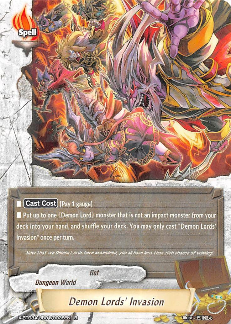 Image for Demon Lords' Invasion (LVL Up! Heroes & Adventurers!) (X-BT03A-UB01/0038EN) - Future Card BuddyFight