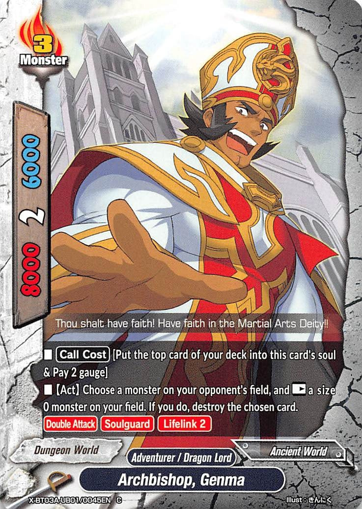 Image for Archbishop, Genma (LVL Up! Heroes & Adventurers!) (X-BT03A-UB01/0045EN) - Future Card BuddyFight