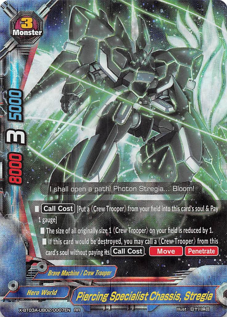 Image for Piercing Specialist Chassis, Stregia (LVL Up! Heroes & Adventurers!) (X-BT03A-UB02/0007EN) - Future Card BuddyFight