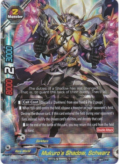 Image for Mukuro's Shadow, Schwarz (LVL Up! Heroes & Adventurers!) (X-BT03A-UB02/0010EN) - Future Card BuddyFight
