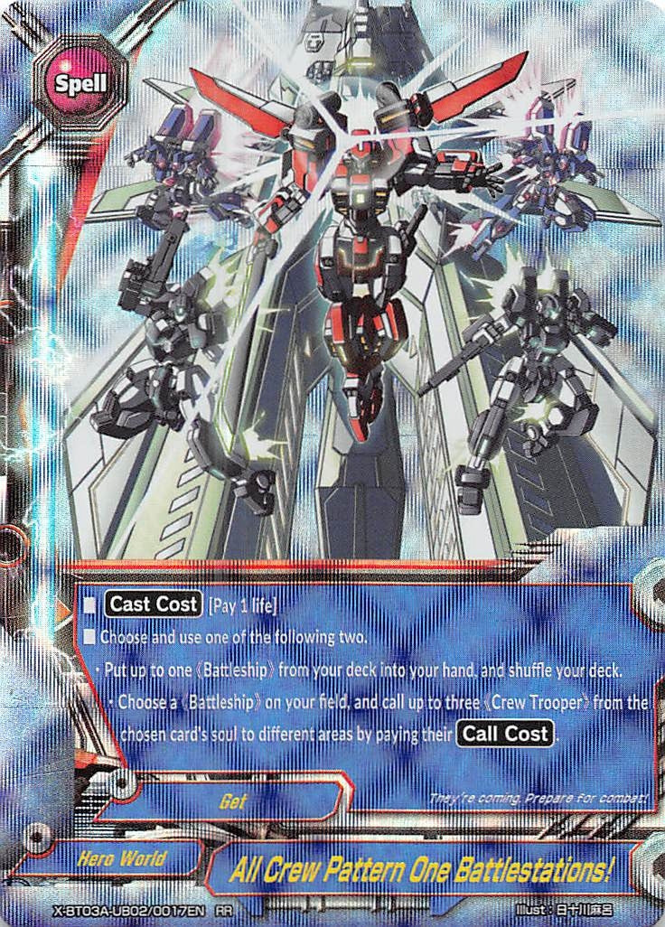Image for All Crew Pattern One Battlestations! (LVL Up! Heroes & Adventurers!) (X-BT03A-UB02/0017EN) - Future Card BuddyFight