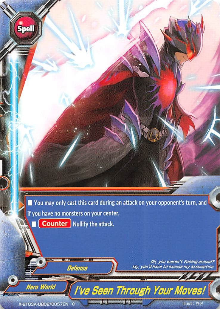 Image for I've Seen Through Your Moves! (LVL Up! Heroes & Adventurers!) (X-BT03A-UB02/0057EN) - Future Card BuddyFight