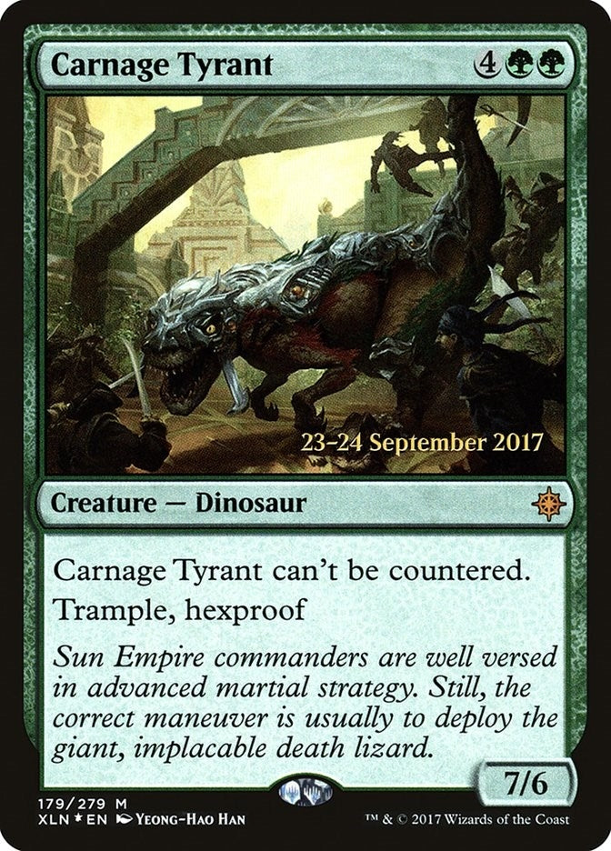 Image for Carnage Tyrant (Prerelease Cards) (179) - Magic: The Gathering