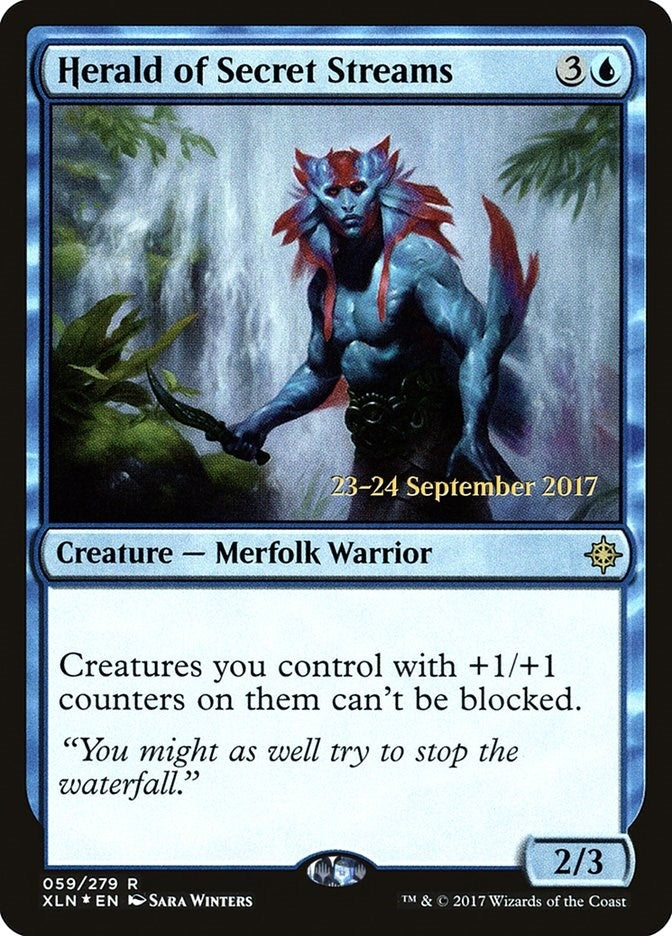Image for Herald of Secret Streams (Prerelease Cards) (59) - Magic: The Gathering
