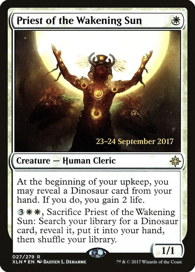 Image for Priest of the Wakening Sun (Prerelease Cards) (27) - Magic: The Gathering