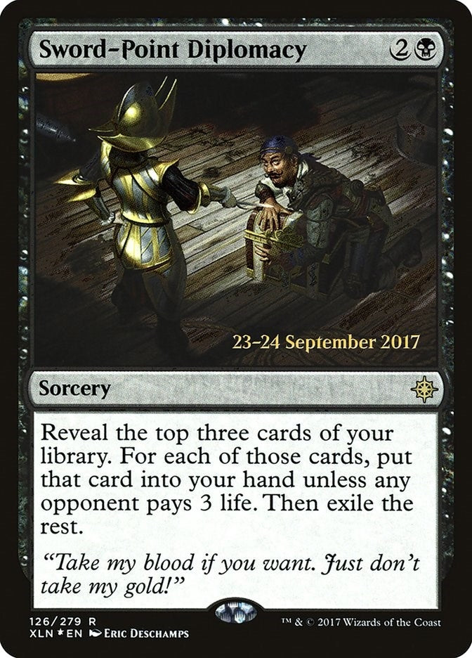 Image for Sword-Point Diplomacy (Prerelease Cards) (126) - Magic: The Gathering