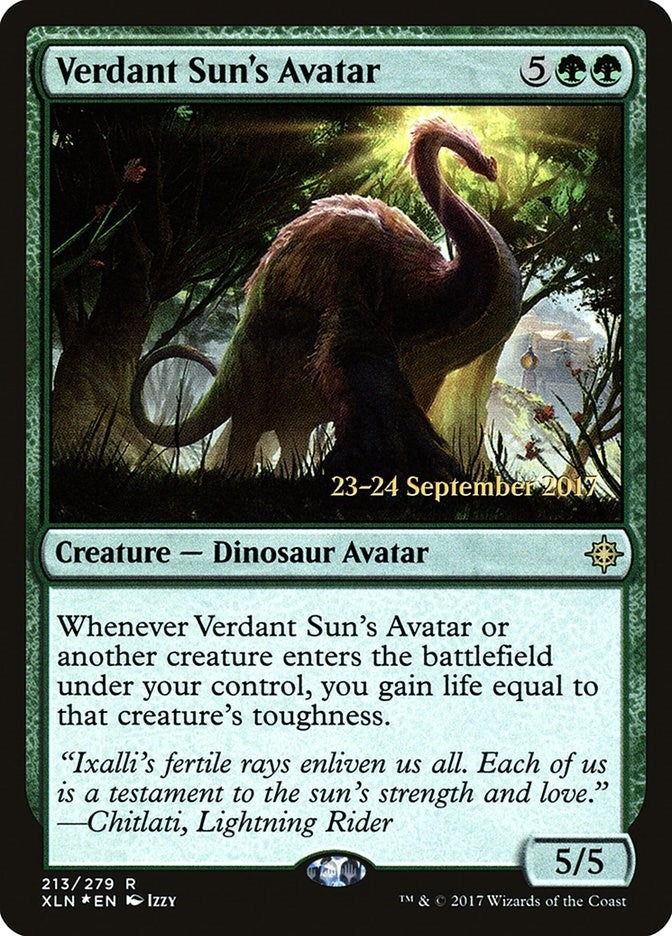 Image for Verdant Sun's Avatar (Prerelease Cards) (213) - Magic: The Gathering