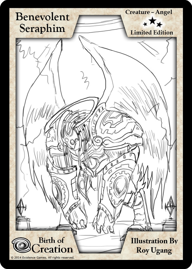 Image for Benevolent Seraphim (Limited Edition) (Limited Edition Sketch Cards) - Exodus TCG