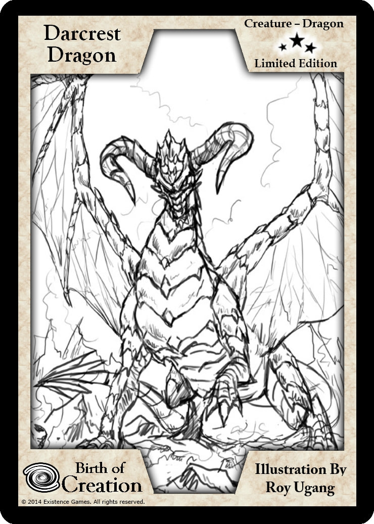 Image for Darcrest Dragon (Limited Edition) (Limited Edition Sketch Cards) - Exodus TCG