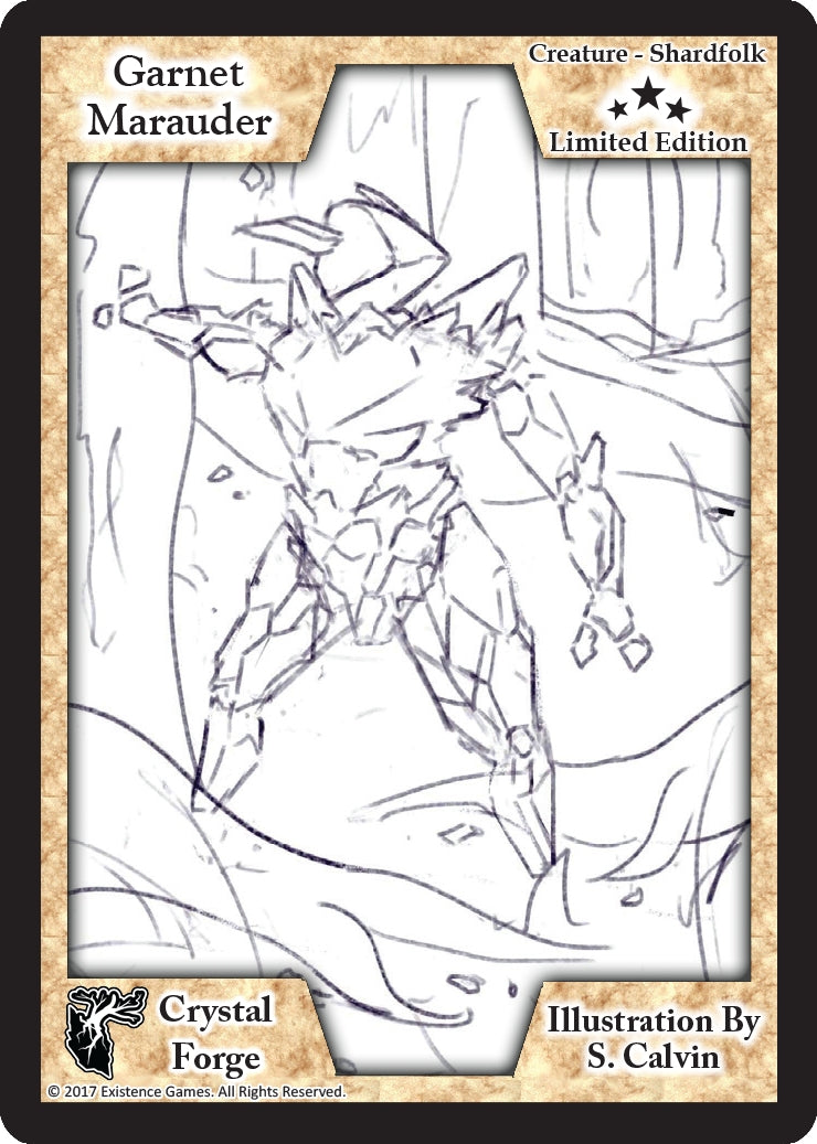 Image for Garnet Marauder (Limited Edition) (Limited Edition Sketch Cards) - Exodus TCG