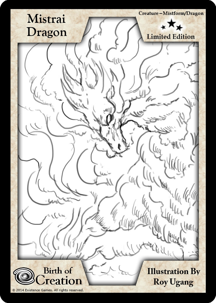 Image for Mistrai Dragon (Limited Edition) (Limited Edition Sketch Cards) - Exodus TCG