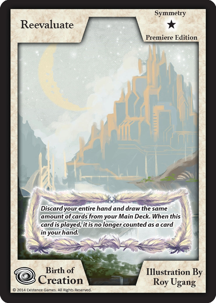 Image for Reevaluate (Premiere Edition) (Birth of Creation) - Exodus TCG
