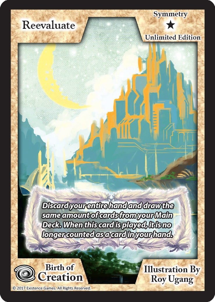 Image for Reevaluate (Unlimited Edition) (Birth of Creation) - Exodus TCG