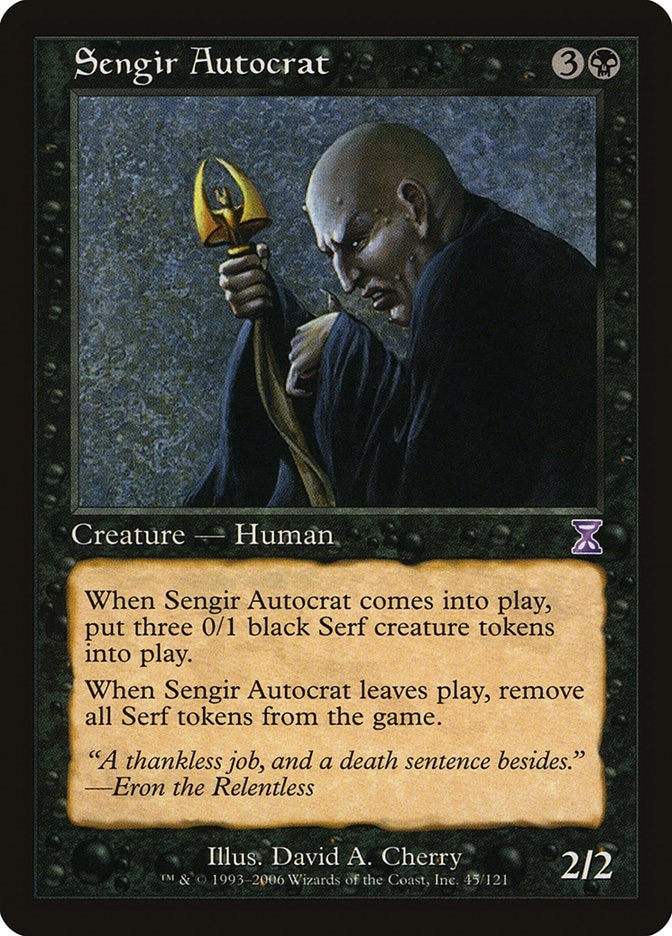 Image for Sengir Autocrat (Timeshifted) (45) - Magic: The Gathering