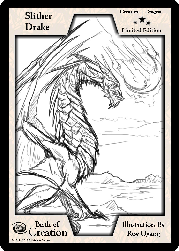 Image for Slither Drake (Limited Edition) (Limited Edition Sketch Cards) - Exodus TCG