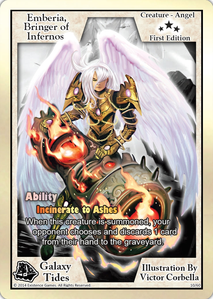 Image for Emberia, Bringer of Infernos (First Edition) (Galaxy Tides) (10) - Exodus TCG