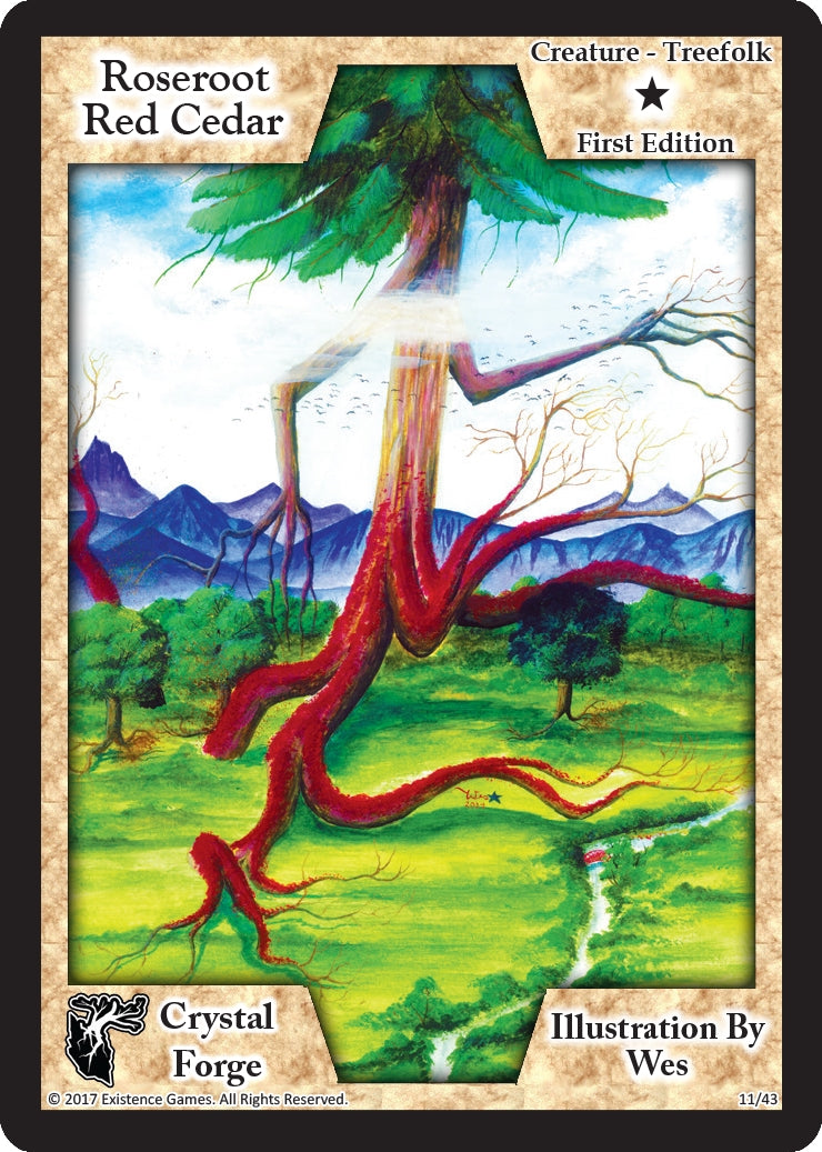 Image for Roseroot Red Cedar (First Edition) (Crystal Forge) (11) - Exodus TCG