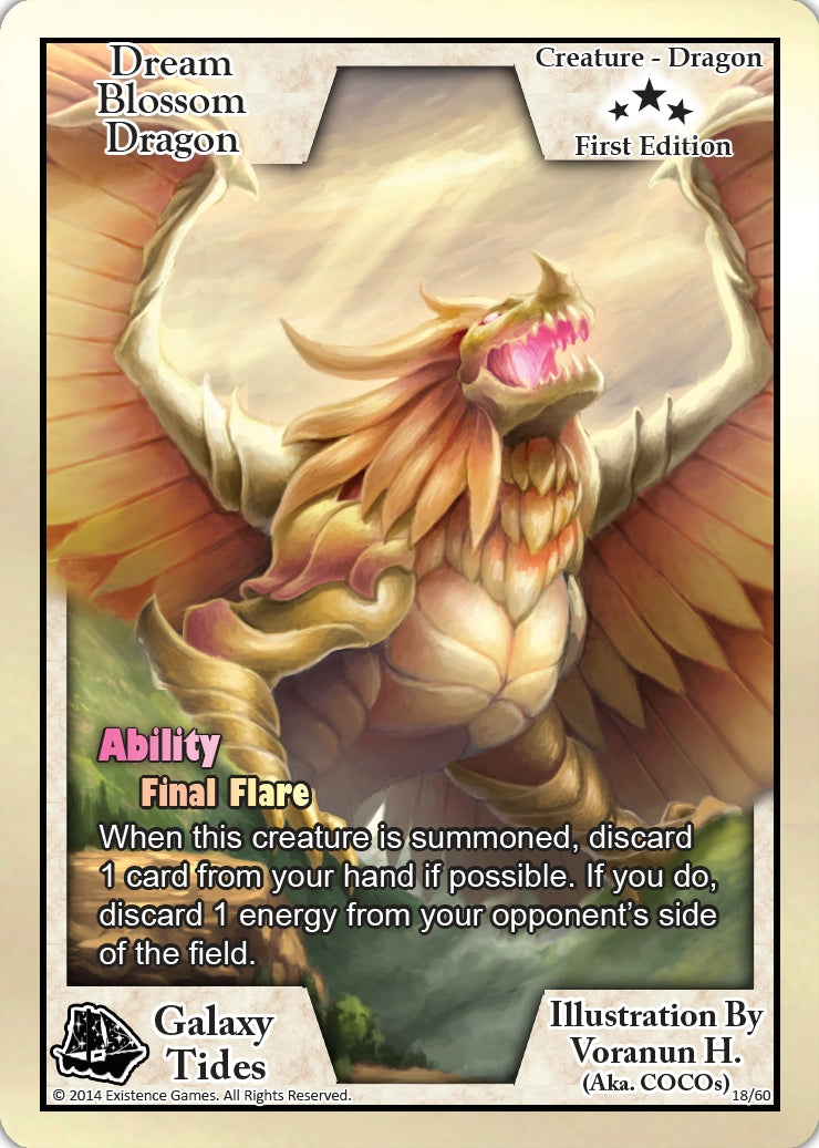 Image for Dream Blossom Dragon (First Edition) (Galaxy Tides) (18) - Exodus TCG
