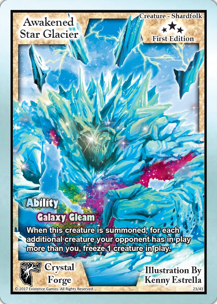 Image for Awakened Star Glacier (First Edition) (Crystal Forge) (23) - Exodus TCG
