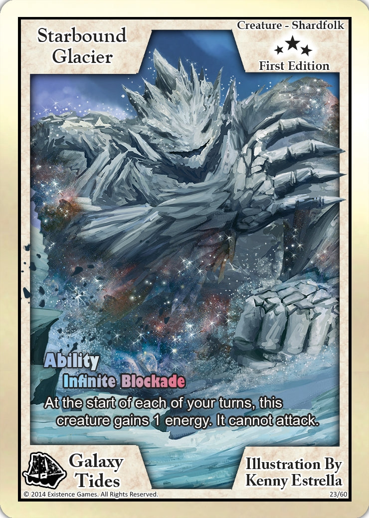 Image for Starbound Glacier (First Edition) (Galaxy Tides) (23) - Exodus TCG