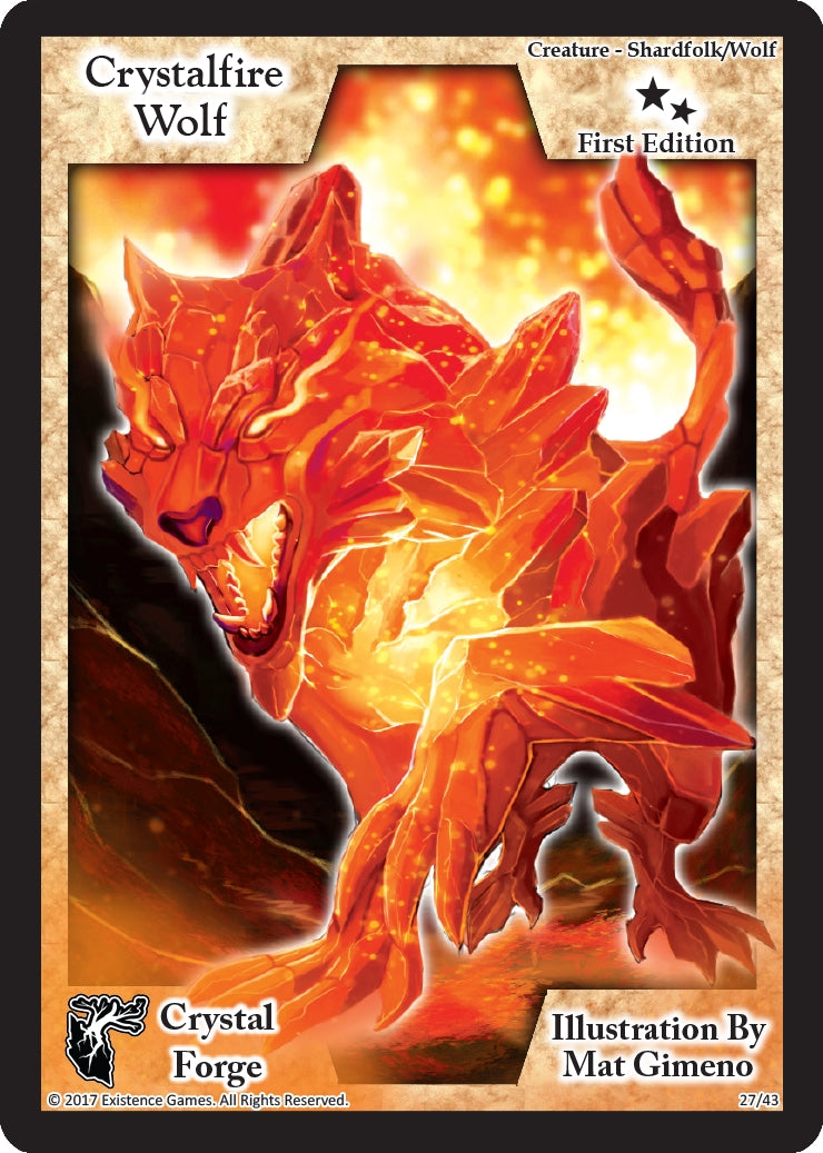 Image for Crystalfire Wolf (First Edition) (Crystal Forge) (27) - Exodus TCG