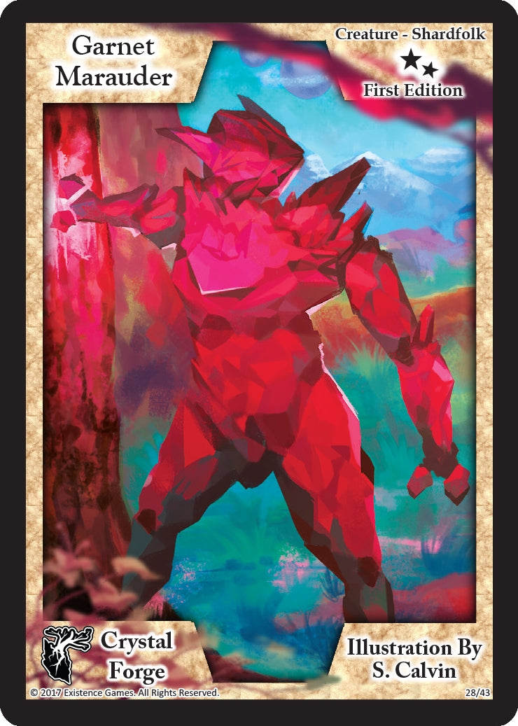 Image for Garnet Marauder (First Edition) (Crystal Forge) (28) - Exodus TCG