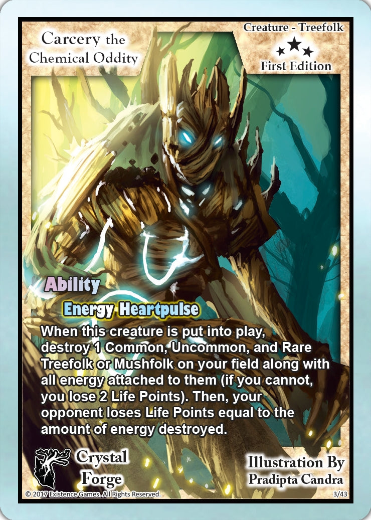 Image for Carcery the Chemical Oddity (First Edition) (Crystal Forge) (3) - Exodus TCG