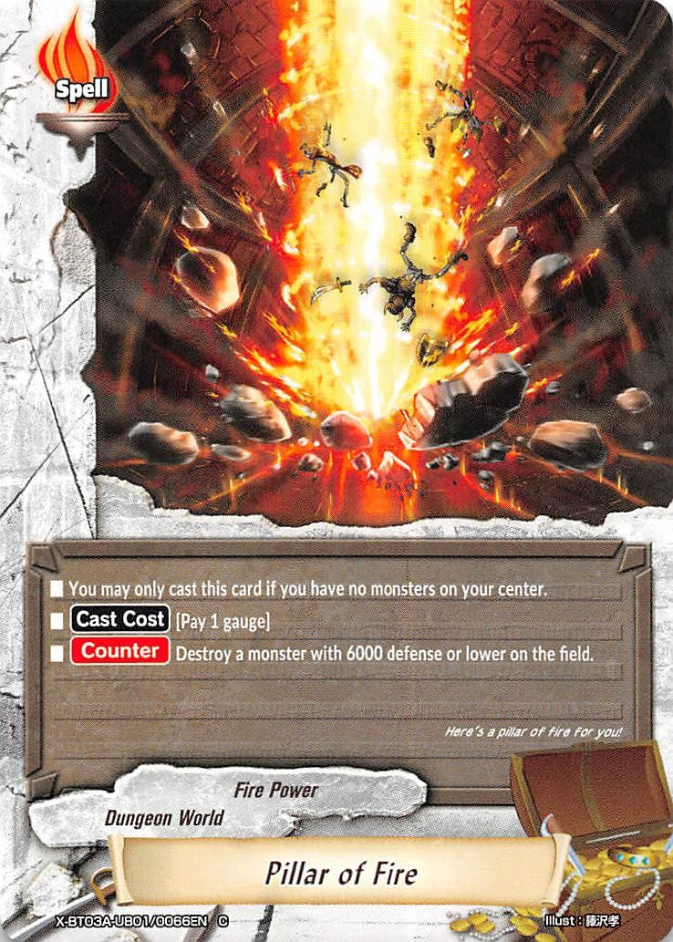 Image for Pillar of Fire (LVL Up! Heroes & Adventurers!) (X-BT03A-UB01/0066EN) - Future Card BuddyFight