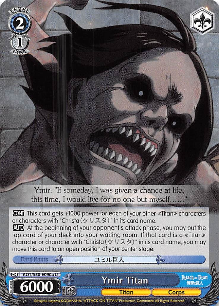 Image for Ymir Titan (A) (Attack on Titan Vol. 2) (AOT/S50-E090a U) - Weiss Schwarz