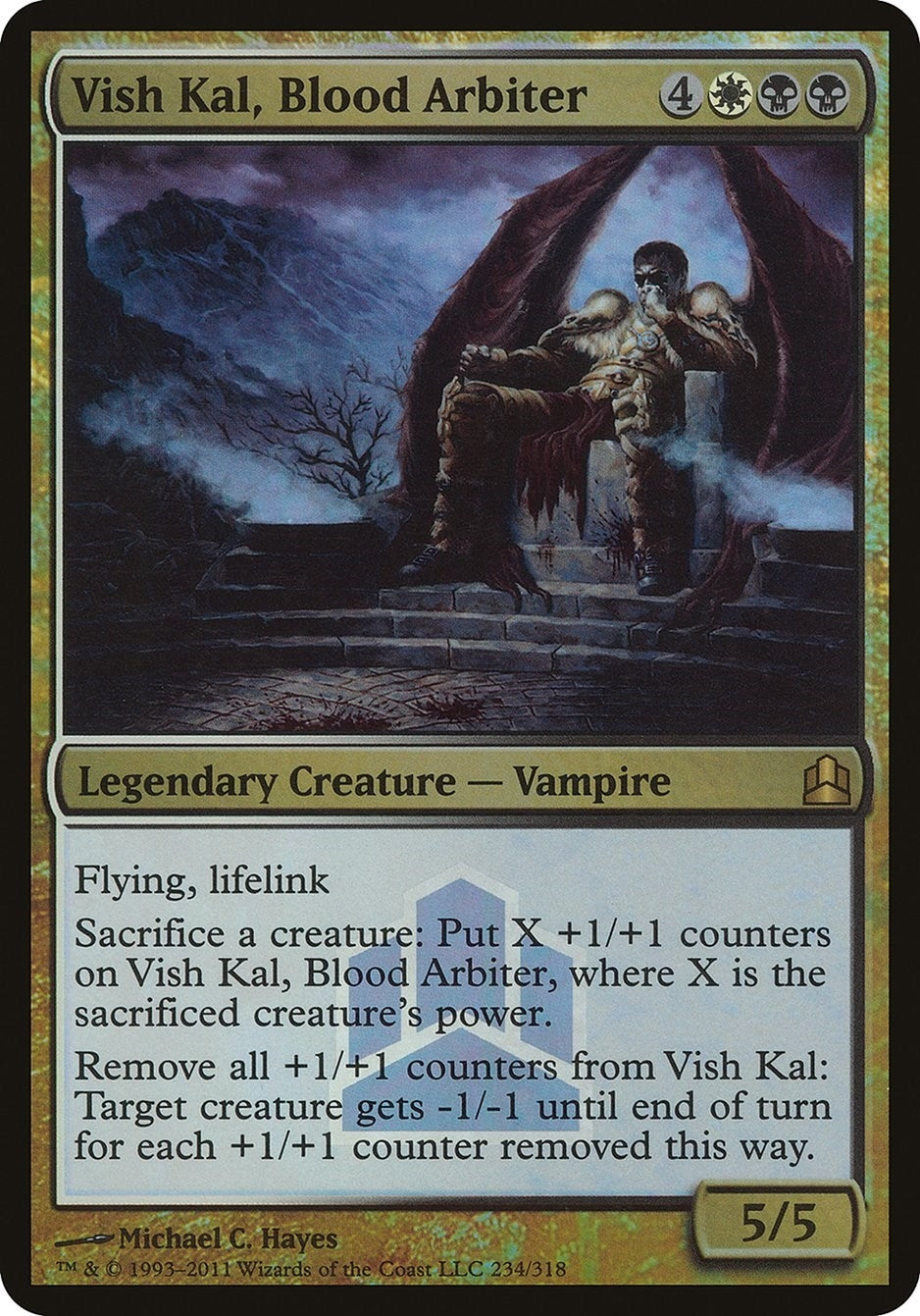 Image for Vish Kal, Blood Arbiter (Commander Launch Promo) (Oversize Cards) (234) - Magic: The Gathering