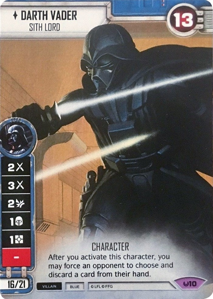 Image for Darth Vader - Sith Lord (SDCC Alternate Full Art) (SWD: Promo Cards) (10) - Star Wars: Destiny