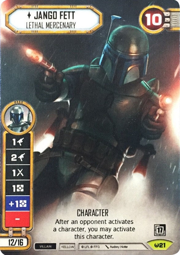 Image for Jango Fett - Lethal Mercenary (Alternate Full Art) (SWD: Promo Cards) (21) - Star Wars: Destiny