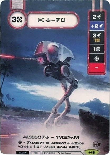 Image for AT-DP (Extended Full Art) (Aurebesh Text) (SWD: Promo Cards) (5) - Star Wars: Destiny