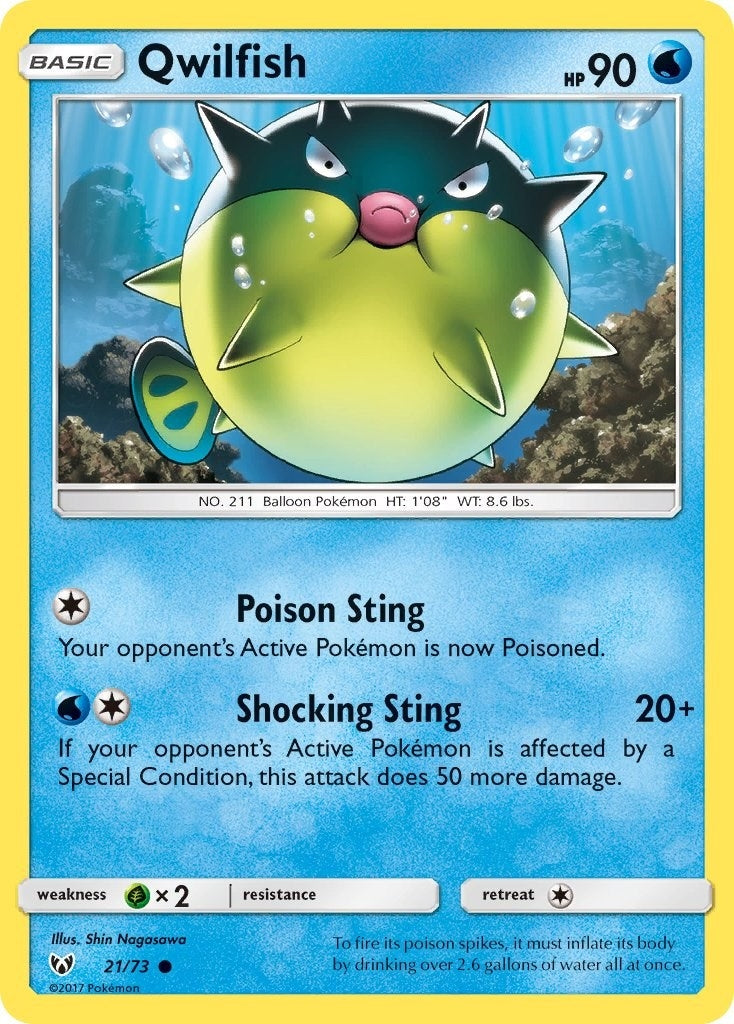 Image for Qwilfish (Shining Legends) (21/73) - Pokemon